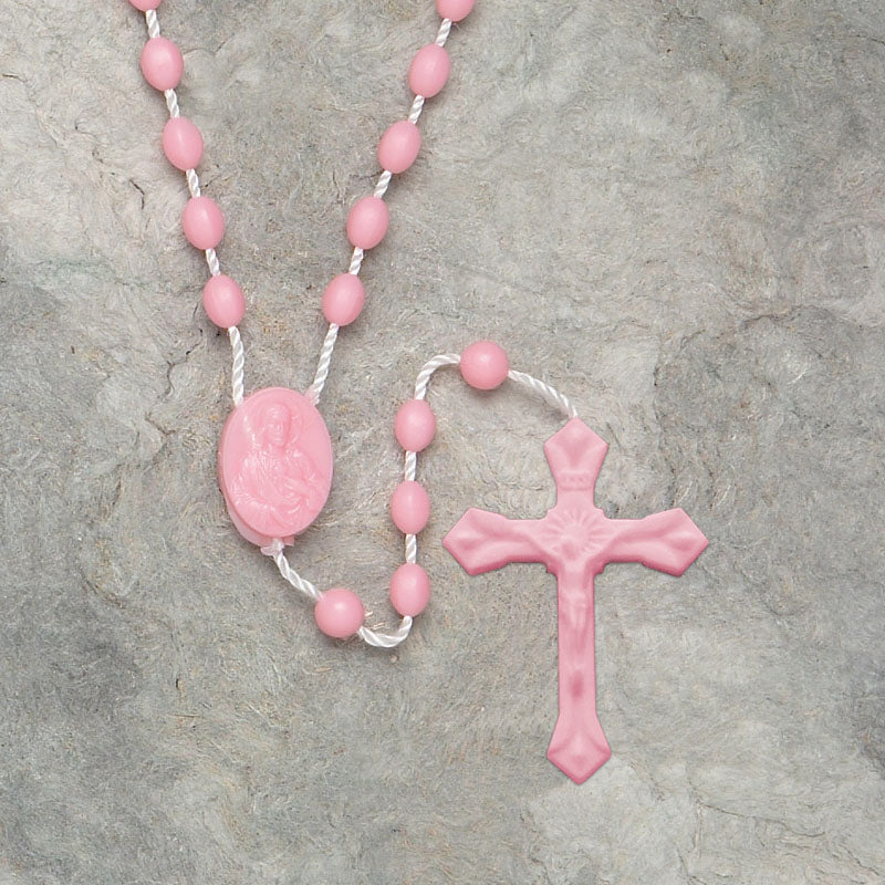 Soft Plastic Cord Rosary - Pink - 0518/PK – Devon Trading Company