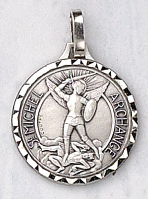 French St. Benedict Medal - Nickel Silver - .75